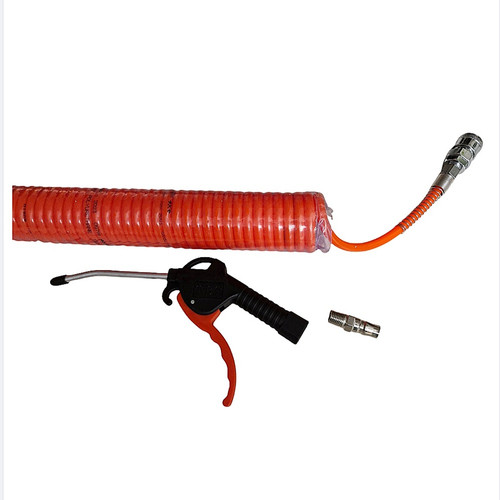 شلنگ فنری 8×15متری هیدرو بهمراه تفنگی باد و واسطه 1/4