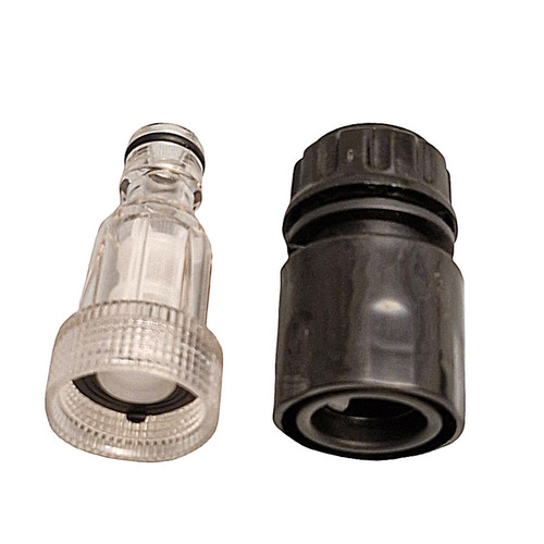 فیلتر و سرشلنگی شیشه ای کارواش به همراه کوپلینگ مادگی