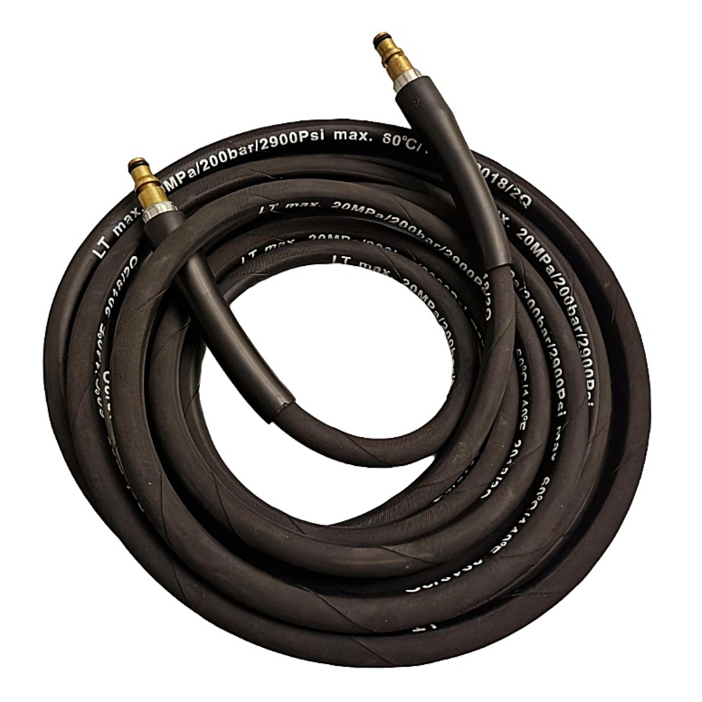 شلنگ کارواش دولاسیم ۵ متری ۲ سر فیتینگی ۲۰۰ بار