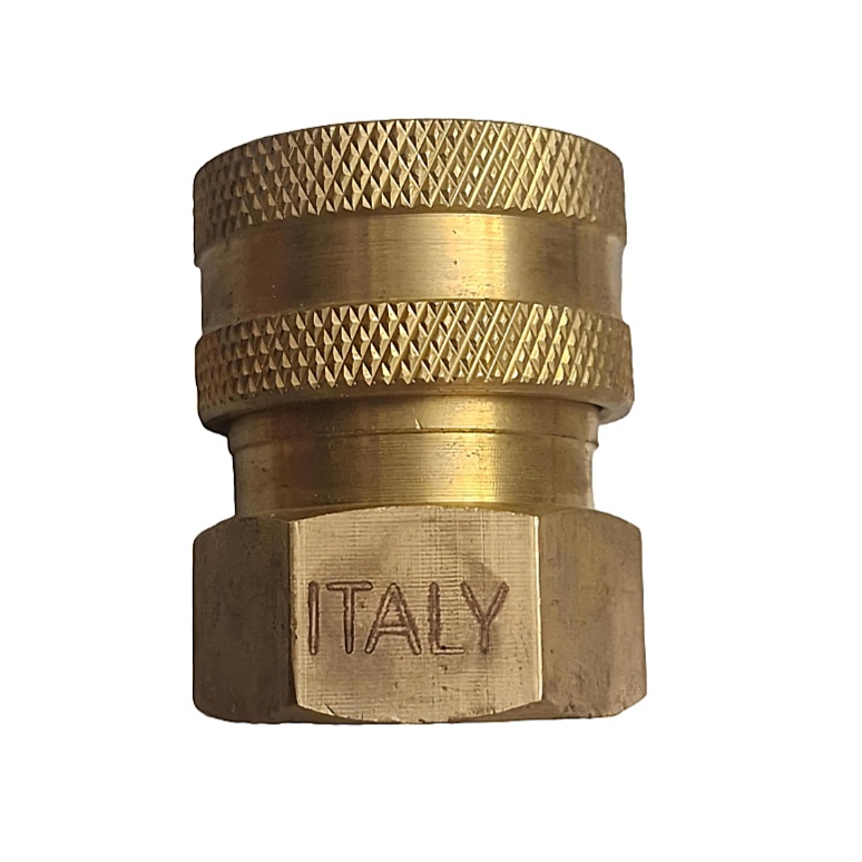 کوپلینگ فیتینگی اصل ایتالیا داخل رزوه 3/8 مدل برنج واقعی