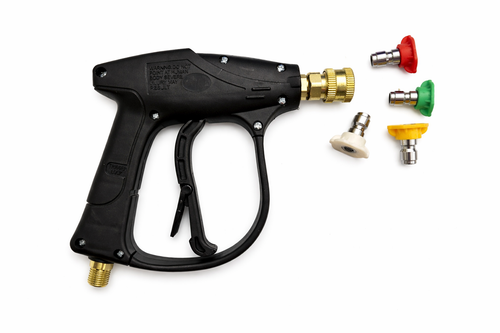 دسته کارواش لنس و تفنگی رزوه شلنگخور بزرگ با ۱ عدد نازل