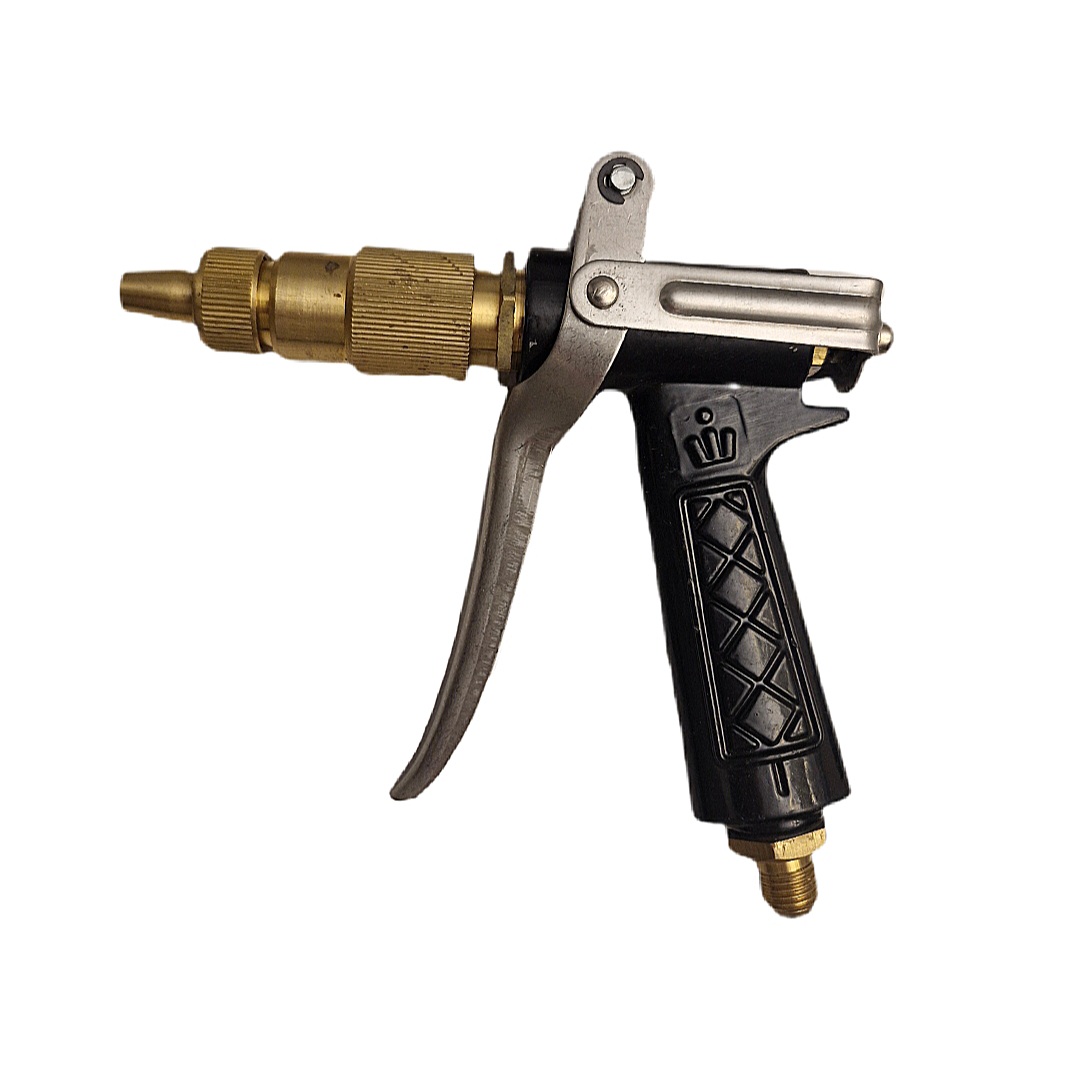 دسته کارواش - لنس بخار و تفنگی کوتاه فلزی صنعتی بخارشور و کفپاش. روغن و باد و گازوییل پاش بهمراه تبدیل شلنگ خور